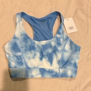 Cool Down Blue Tie-Dye Sports Bra